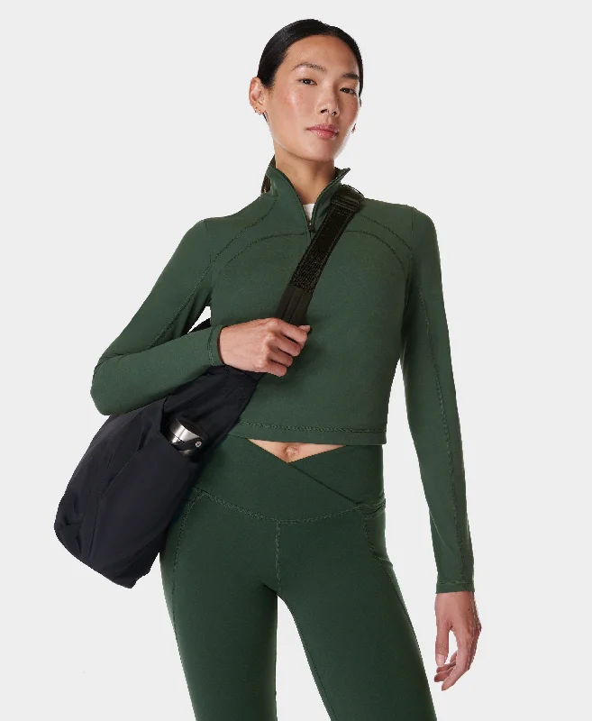 While Supplies Last Super Soft Half Zip Sb9349 Trek-Green
