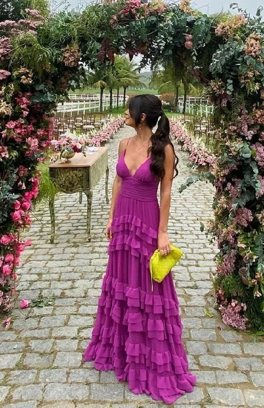 elegant shift dressNew Purple Prom Dress, Graduation Party Dresses, Prom Dresses For Teens Y1249