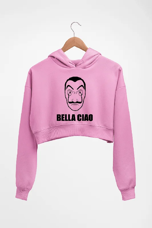 stylish pullover sweatshirtMoney Heist Bella Ciao Crop HOODIE FOR WOMEN