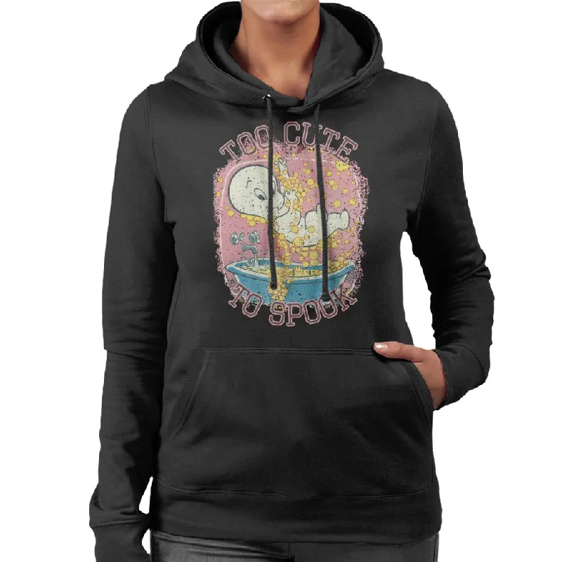 sporty hoodieCasper The Friendly Ghost Too Cute To Spook Women's Hooded Sweatshirt