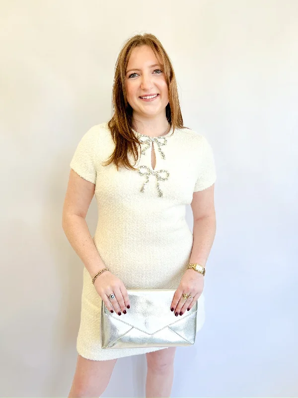 Final Clearance form-fitting dressIvory Rhea Dress