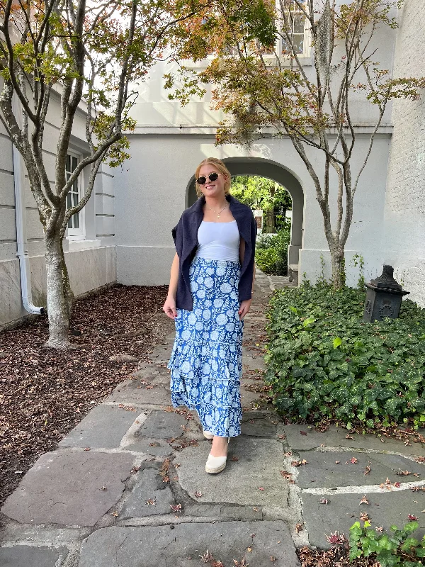 Can't Be Beat Lola Midi Skirt Royal Chatham