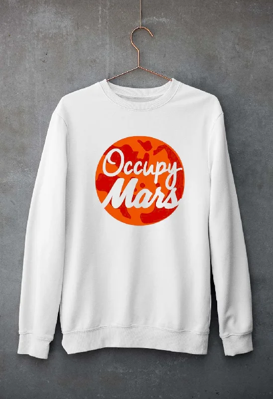 Huge Discounts loose fit sports sweatshirtOccupy Mars Elon Musk Unisex Sweatshirt for Men/Women Huge Discounts loose fit sports sweatshirtOccupy Mars Elon Musk Unisex Sweatshirt for Men/Women