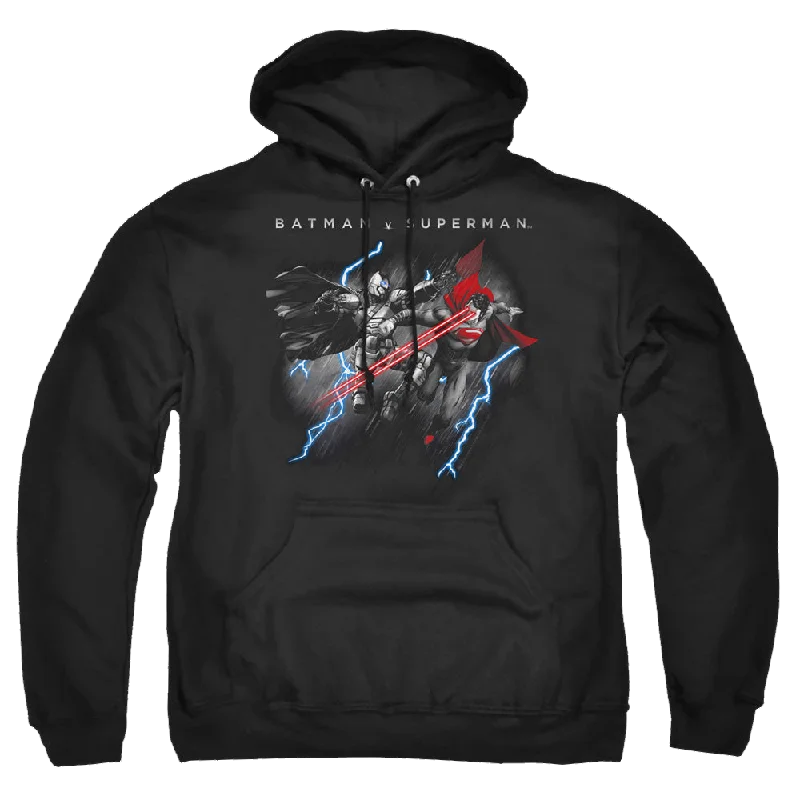 Mega Sale modern athletic hoodieBatman v Superman Lightning Fight - Pullover Hoodie