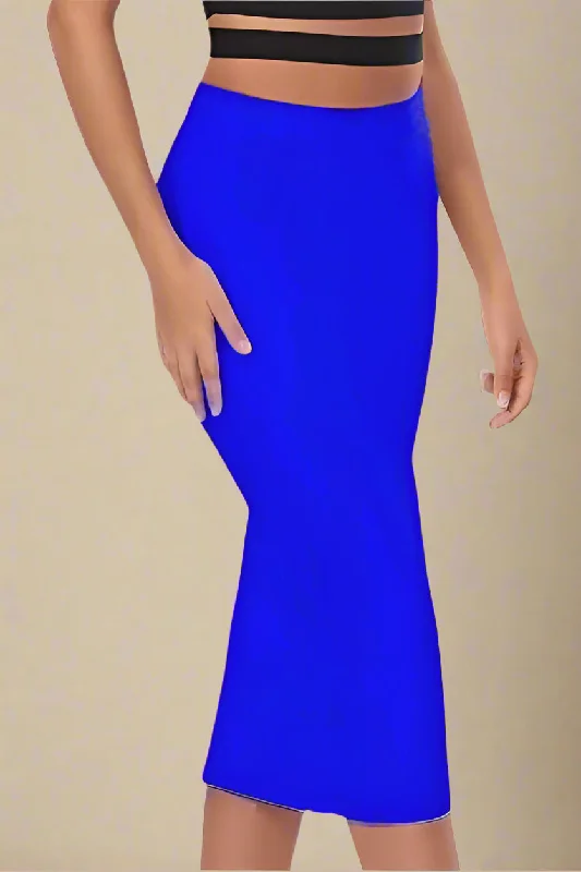 layered dressPencil High Waist Bandage Midi Skirt - Royal Blue