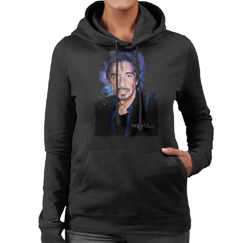 Unbeatable Prices urban sports sweatshirtSidney Maurer Original Portrait Of Al Pacino Goatee Women's Hooded Sweatshirt Unbeatable Prices urban sports sweatshirtSidney Maurer Original Portrait Of Al Pacino Goatee Women's Hooded Sweatshirt