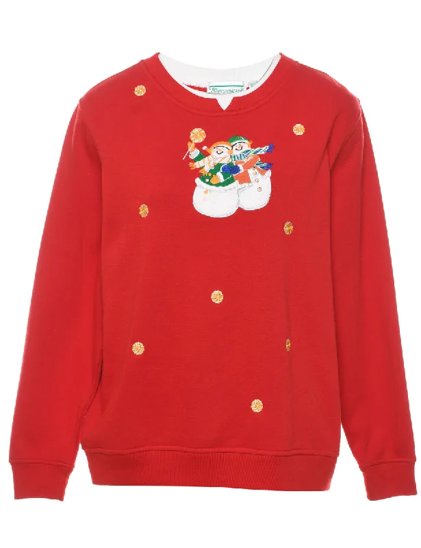 warm trench coatSnowman Christmas Sweatshirt - S