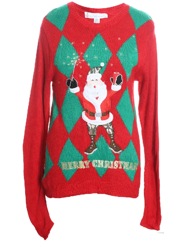 New Deals Santa Claus Christmas Jumper - S