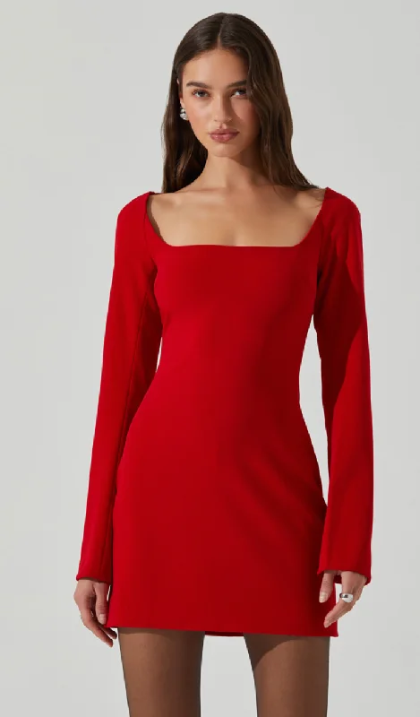 Super Savings lace dressCalanthe Red Mini Dress by Astr the Label
