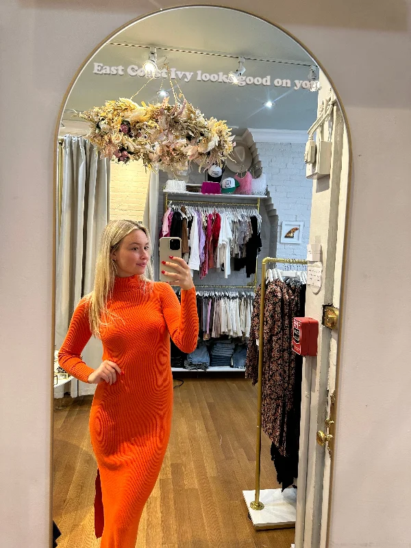 Buy More, Save More ashionable dressThe Maxi Sweater Dress with Slit by FRNCH