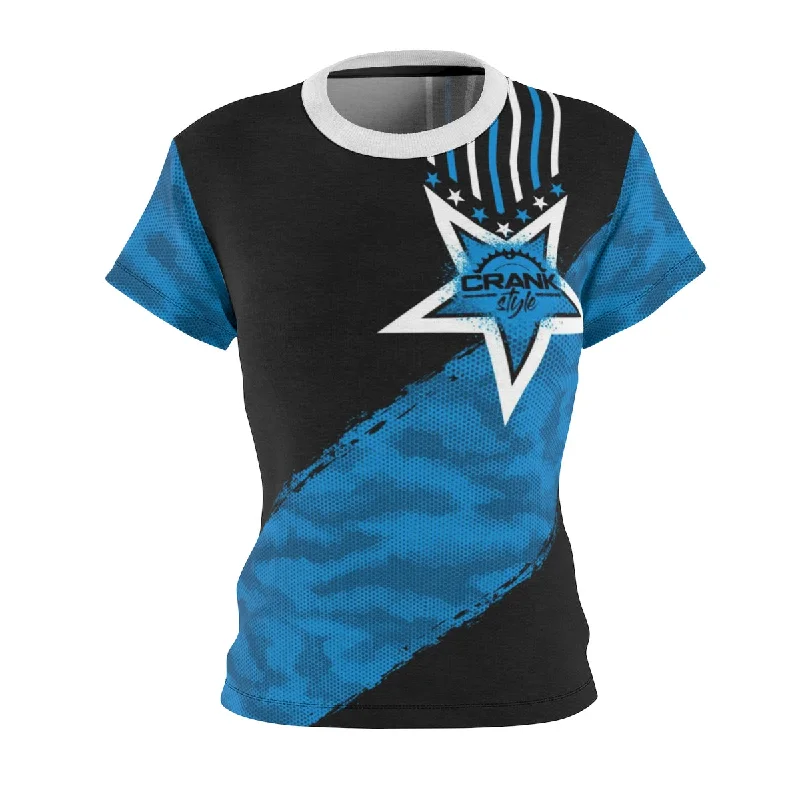Must-Have Deals long-sleeve athletic hoodieWomen's Blu | Blk Camo Star MTB Jersey