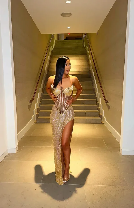 Extra Savings wrap dressSexy Long Black Girl Prom Dress Mermaid Sweetheart Gold Sequins Evening Gown, DP2389 Extra Savings wrap dressSexy Long Black Girl Prom Dress Mermaid Sweetheart Gold Sequins Evening Gown, DP2389