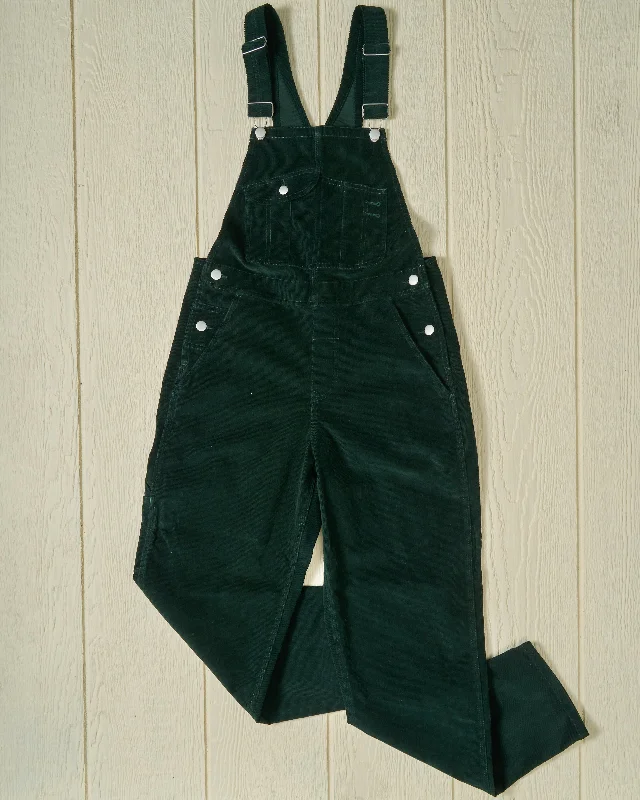 Limited Stock Women's Overalls in Pine Corduroy