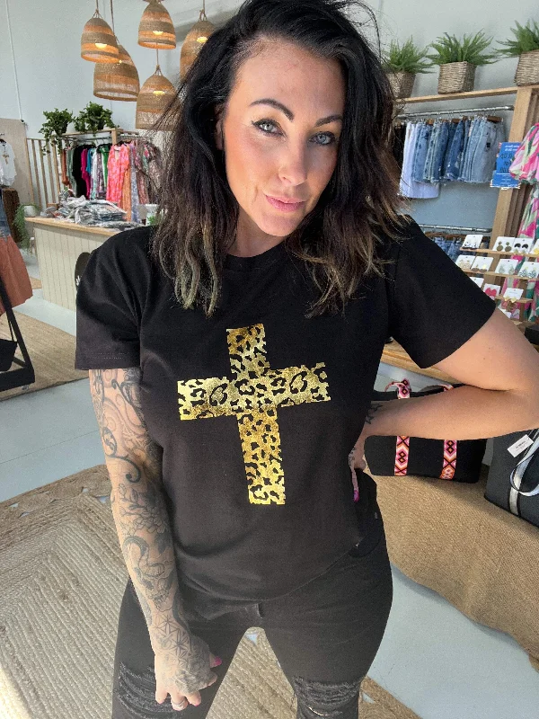 Special Savings trendy bodycon dressGold Leopard Tee