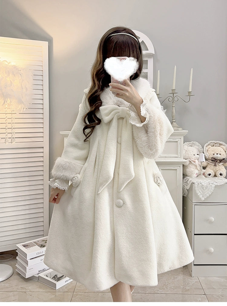 midi dressStrawberry Fantasia~Winter Tour~Daily Winter Lolita Coat Kawaii Lolita Overcoat