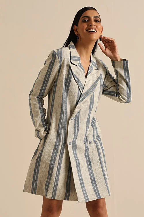 stylish peacoatOkhai 'Poise' Pure Cotton Blazer Dress