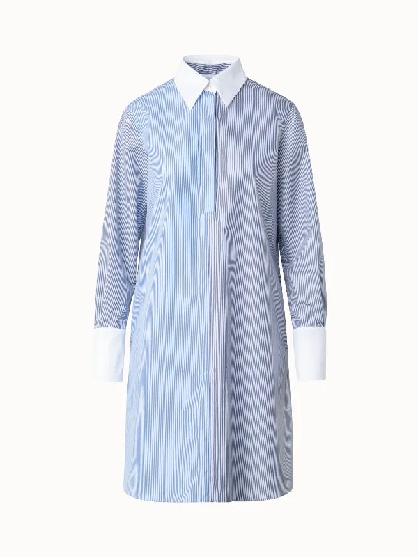 Super Bargain lace dressStriped Shirt Dress with Detachable White Collar and Cuffs Super Bargain lace dressStriped Shirt Dress with Detachable White Collar and Cuffs