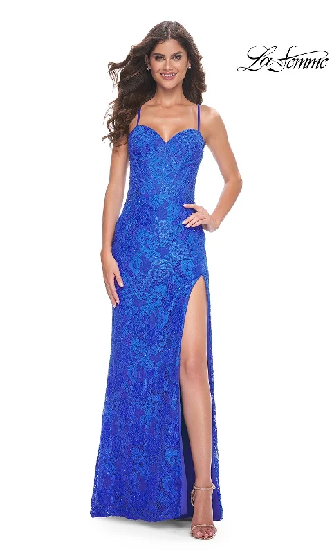 satin dressLa Femme 32248 Formal Prom Dress