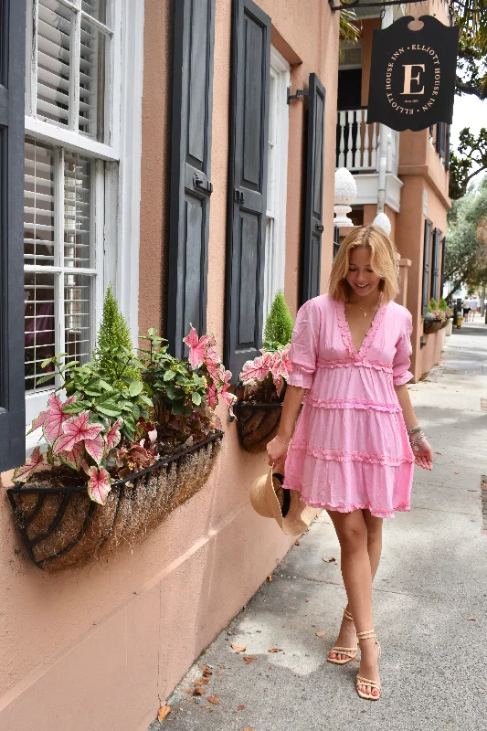 Overstock Sale Aylan Mini Dress Row Pink