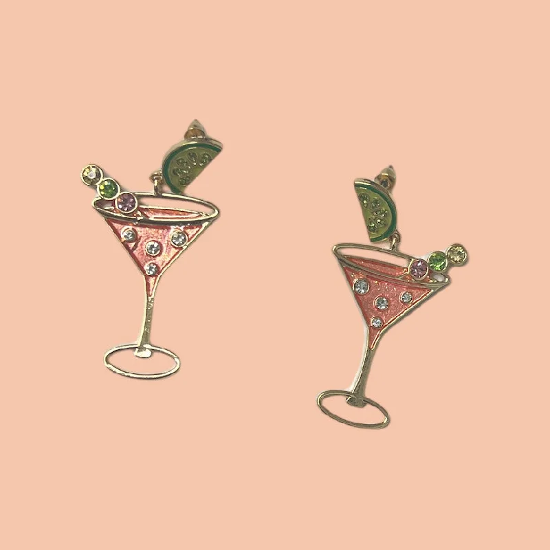 fitted cocktail dressMartini Time Earrings