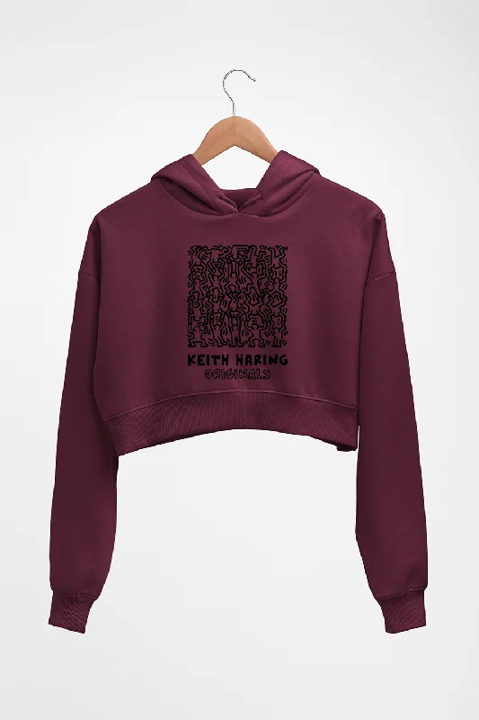 cozy hoodieKeith Haring Crop HOODIE FOR WOMEN