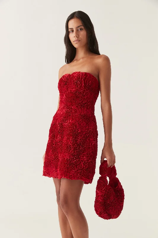 Take Advantage long-sleeve floral dressGazer Rosette Mini Dress