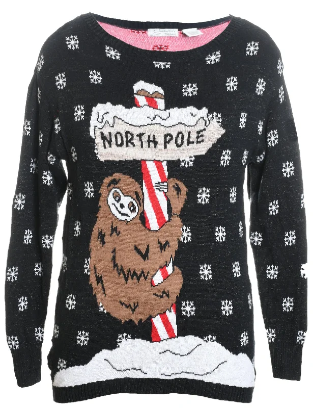Savings Event Animal Design Christmas Jumper - M