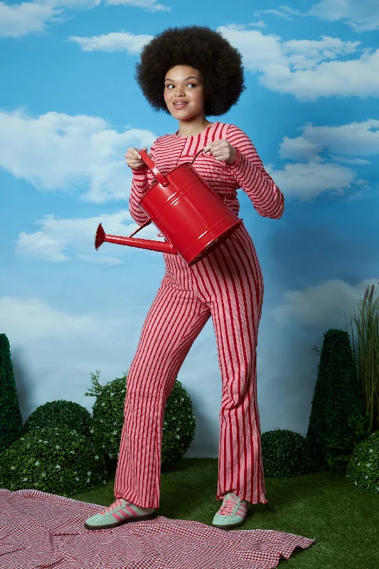 Today’s Deal Hallie Stripe Jersey Flares - Curve