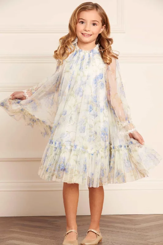 Major Savings Summer Posy Long Sleeve Kids Dress