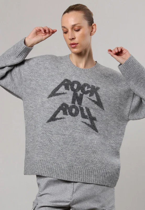 Super Bargain fashionable fitness sweatshirtREVOLUTION JUMPER GREY MARL