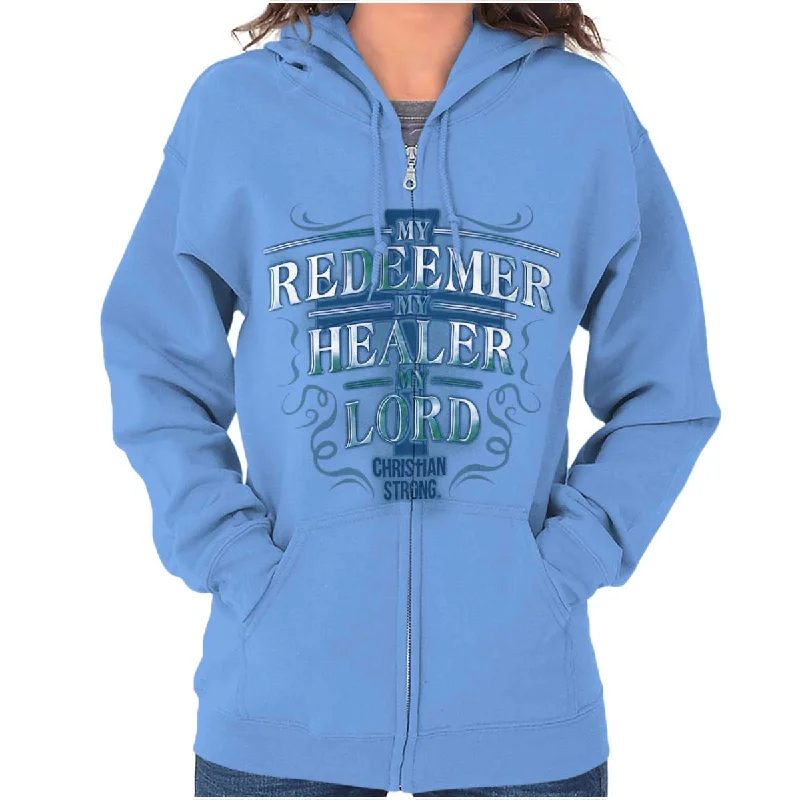 Midnight Madness stylish pullover hoodieMy Redeemer Christian Zip Hoodie