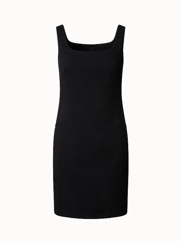 Discount Extravaganza winter dressWool Tricotine Mini Dress