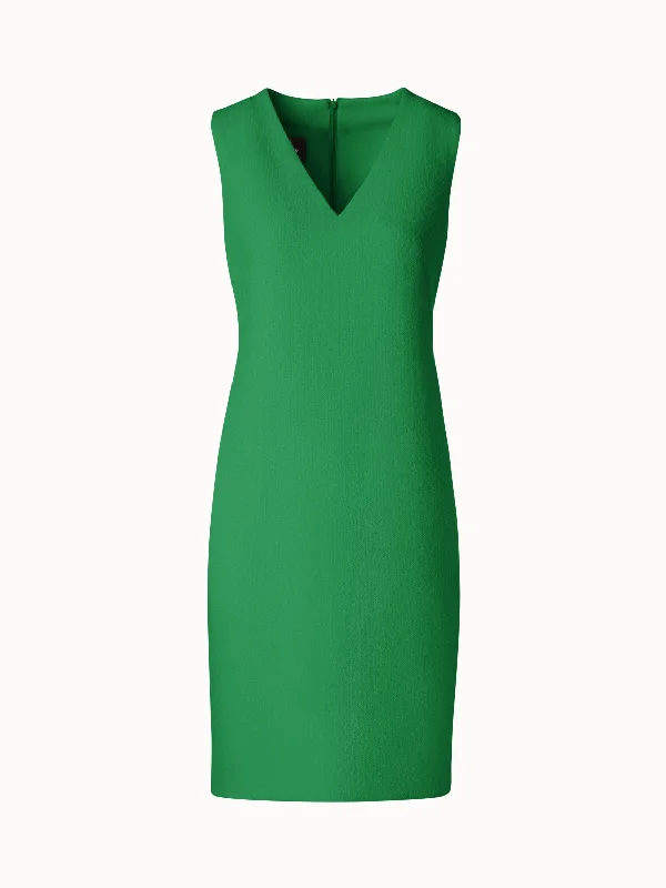 Massive Deals sleeveless dressSheath Dress in Wool Crêpe Double-Face