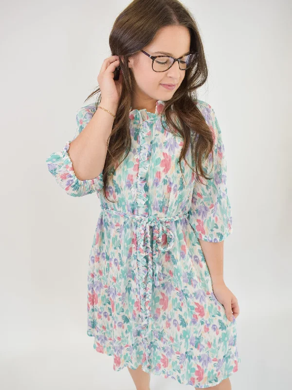 Act Fast Lovely Looks Pleated Dress