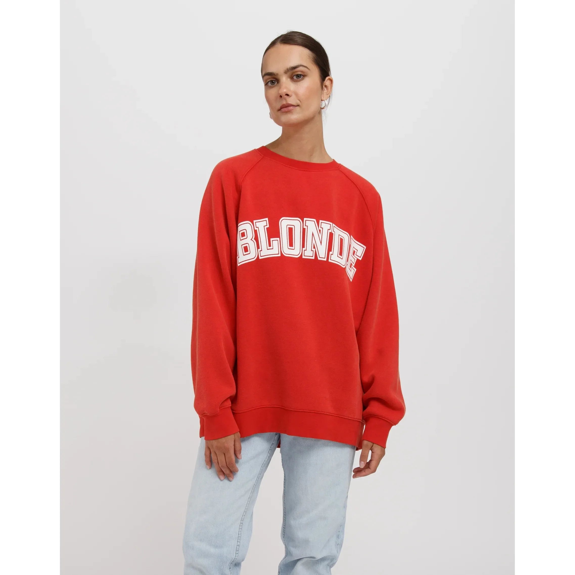 Bargain Prices sleek sports hoodieBrunette the Label Blonde Not Your Boyfriend's Crew