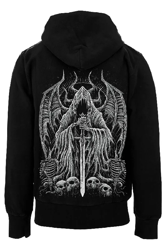 Closeout Angel of Death Hoodie [Gray] [Zipper or Pullover]