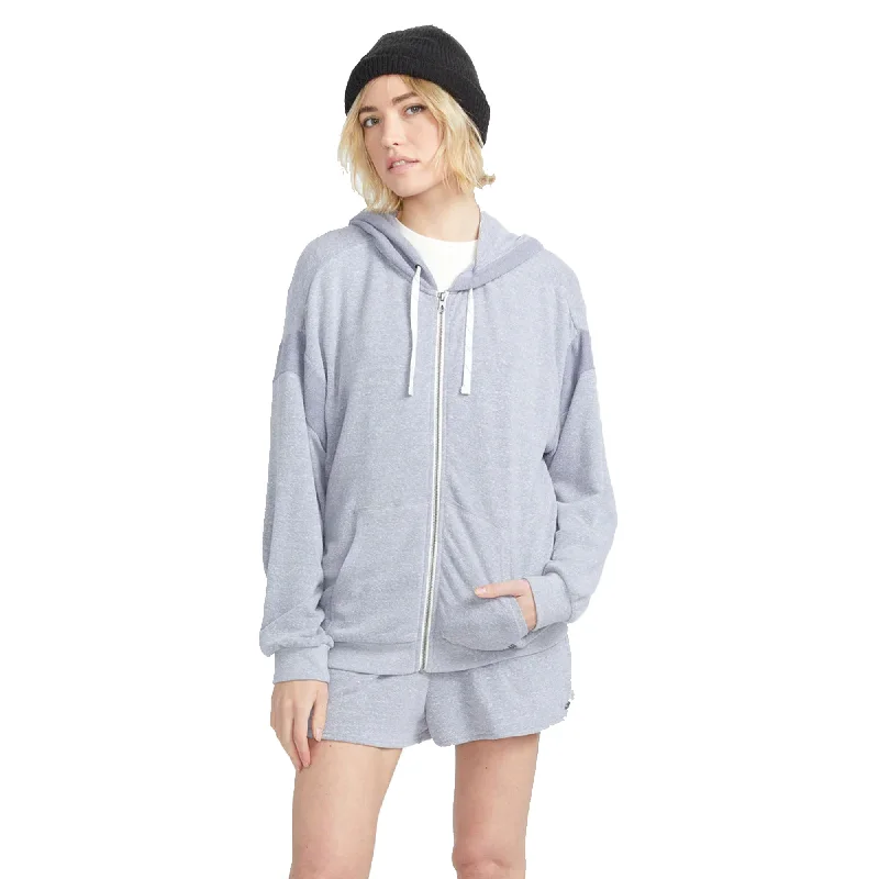 warm hoodieVolcom Lived In Lounge Frenchie Zip Women's Hoodie - Denim