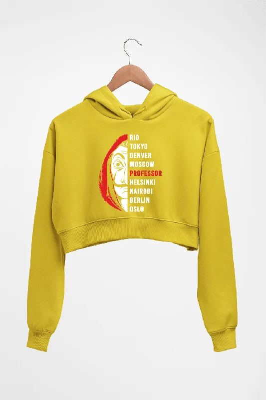 sporty hoodieMoney Heist Crop HOODIE FOR WOMEN