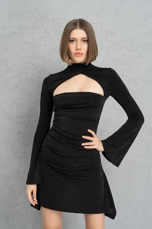 Early Bird Discount 08B LONG SLEEVES MINI DRESS