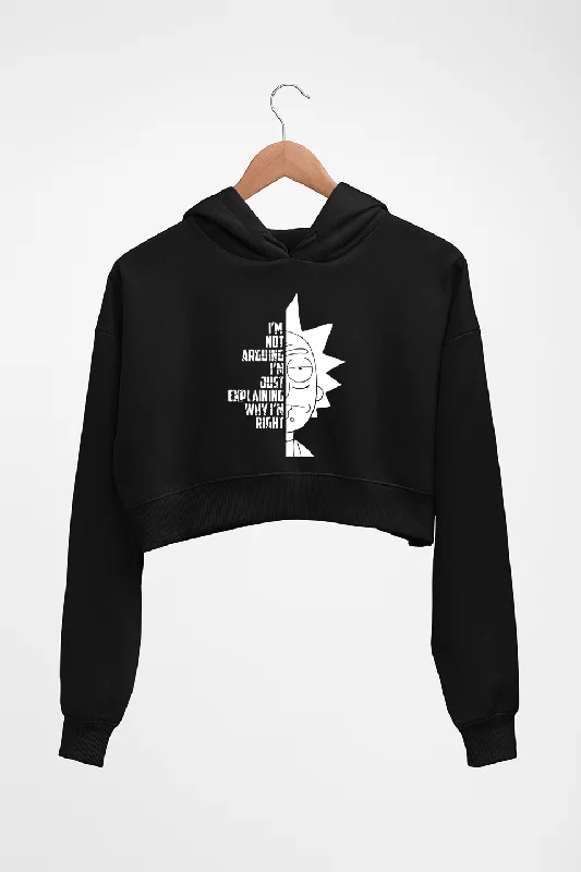 Seasonal Clearance classic pullover hoodieRick and Morty Crop HOODIE FOR WOMEN