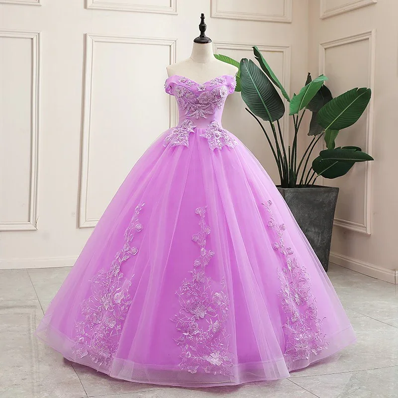 midi dressPurple Quinceanera Dress Classic Princess Ball Gown Y299