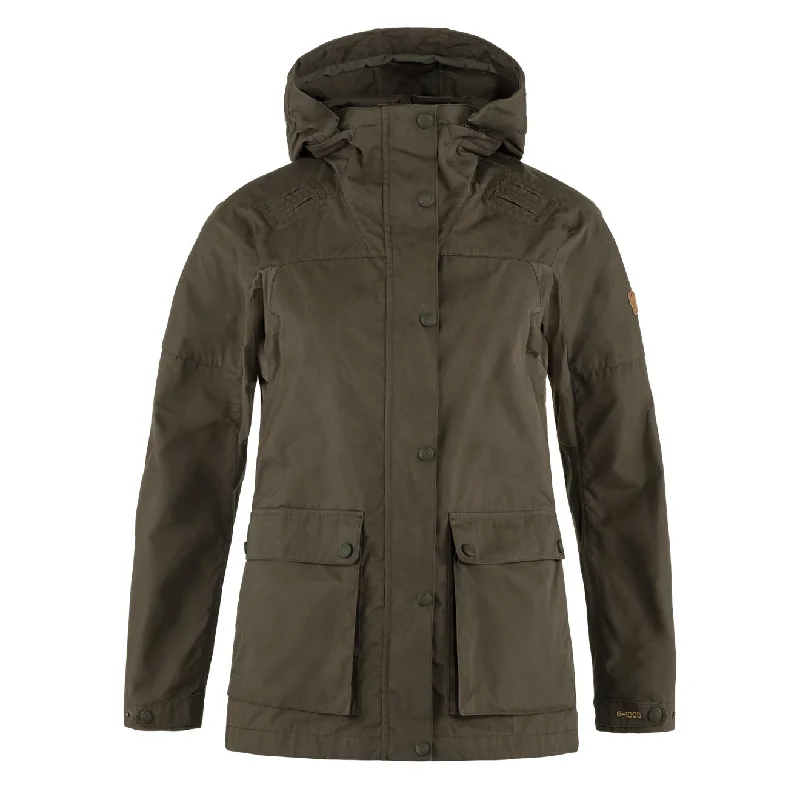 Value Deals Fjallraven Womens Forest Hybrid Hooded Jacket Dark Olive