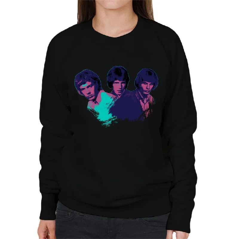 Limited Availability workout-ready hoodieTV Times Walker Brothers Portrait Pop Art Stylised Women's Sweatshirt