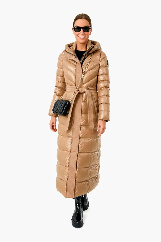 wool coatCamel Calina Down Coat