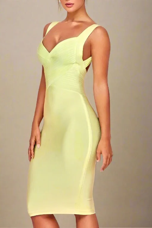 velvet dressKyla Bandage Dress - Sun Yellow