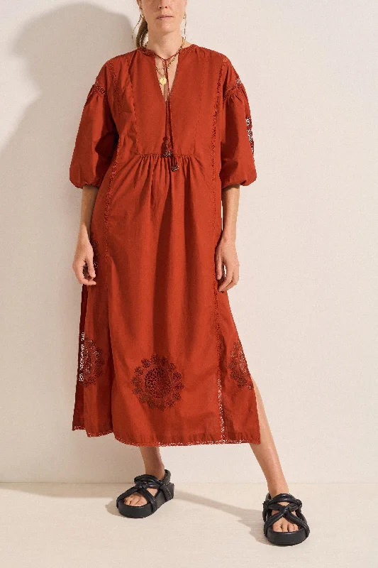 Super Sale draped dressCirce Picante Poplin Dress