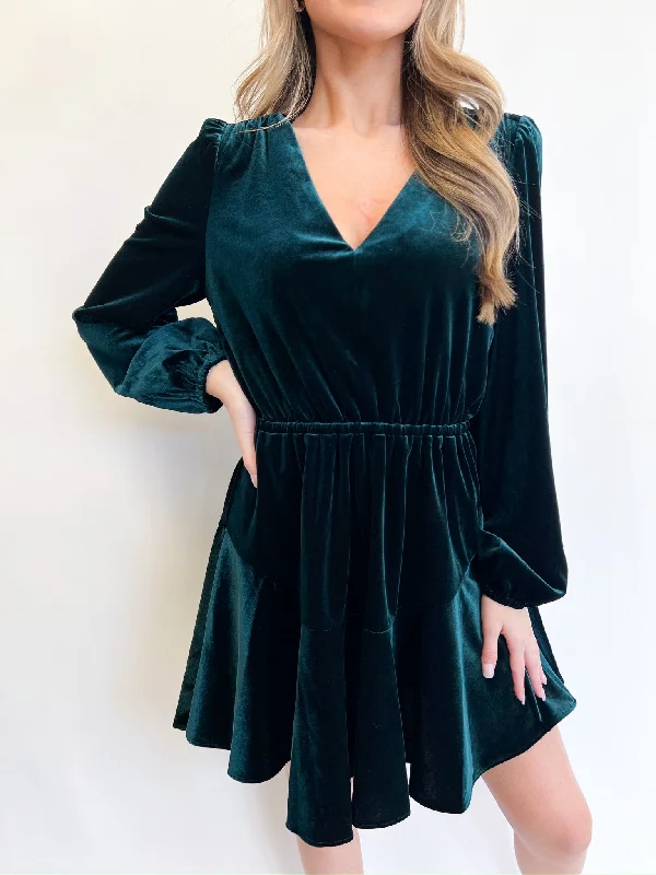 Exclusive Online Offer ruffle dressWinter Pine Kara Dress