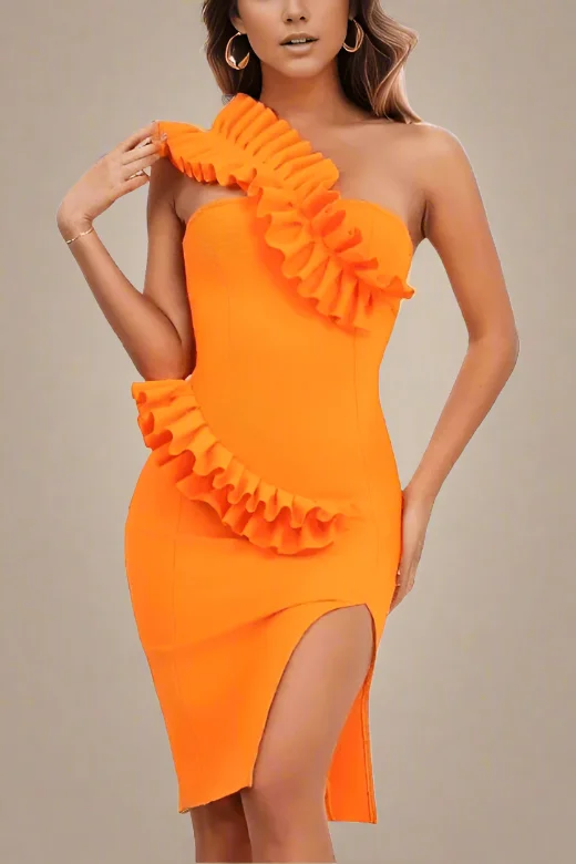 chic dressAimee Bodycon Dress - Apricot Orange