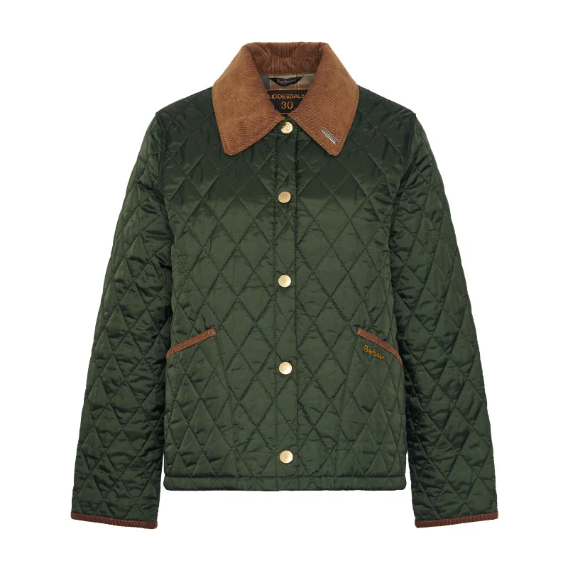 classic bomber jacketBarbour 30th Anniversary Cropped Ladies Liddesdale Jacket - Olive/Classic