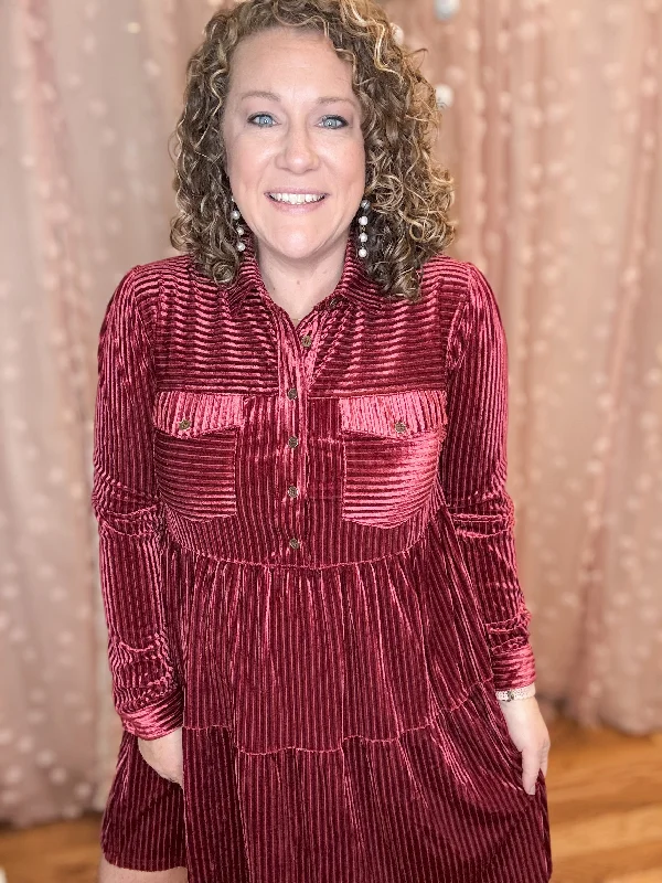 Now or Never Light Of My Life Textured Dress
